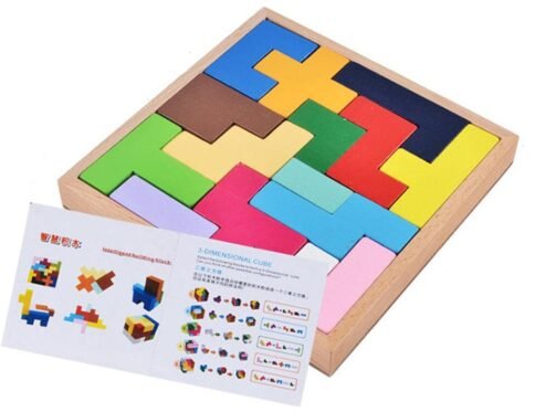 Montessori Wooden Tetris Puzzle: Timeless Fun for Kids