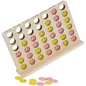 Wooden Three Dimensional Four Piece Chess