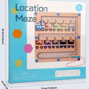 Magnetic Color and Number Maze, Montessori Toys 