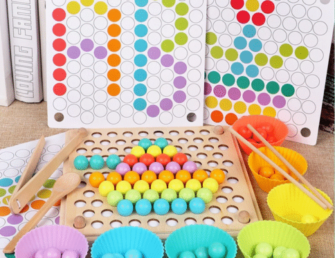 Multi-function Bead Puzzle Montessori Toy