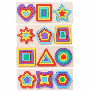 Montessori Wooden Shape Puzzle