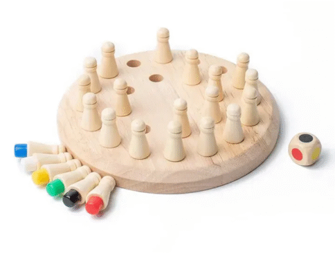 Wooden Memory Matchstick Chess Game