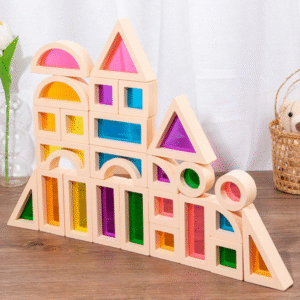 Wooden & Acrylic Transparent Building Blocks